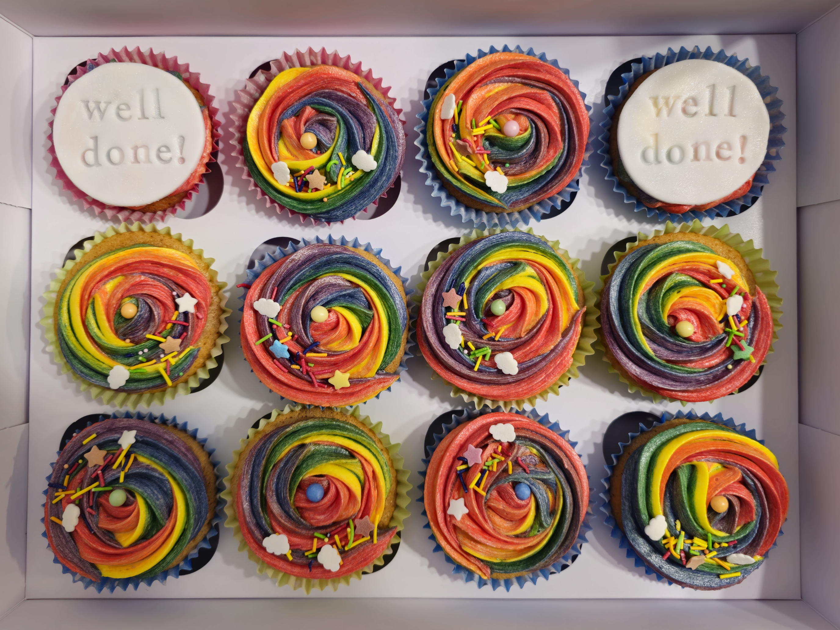 Rainbow Cupcakes