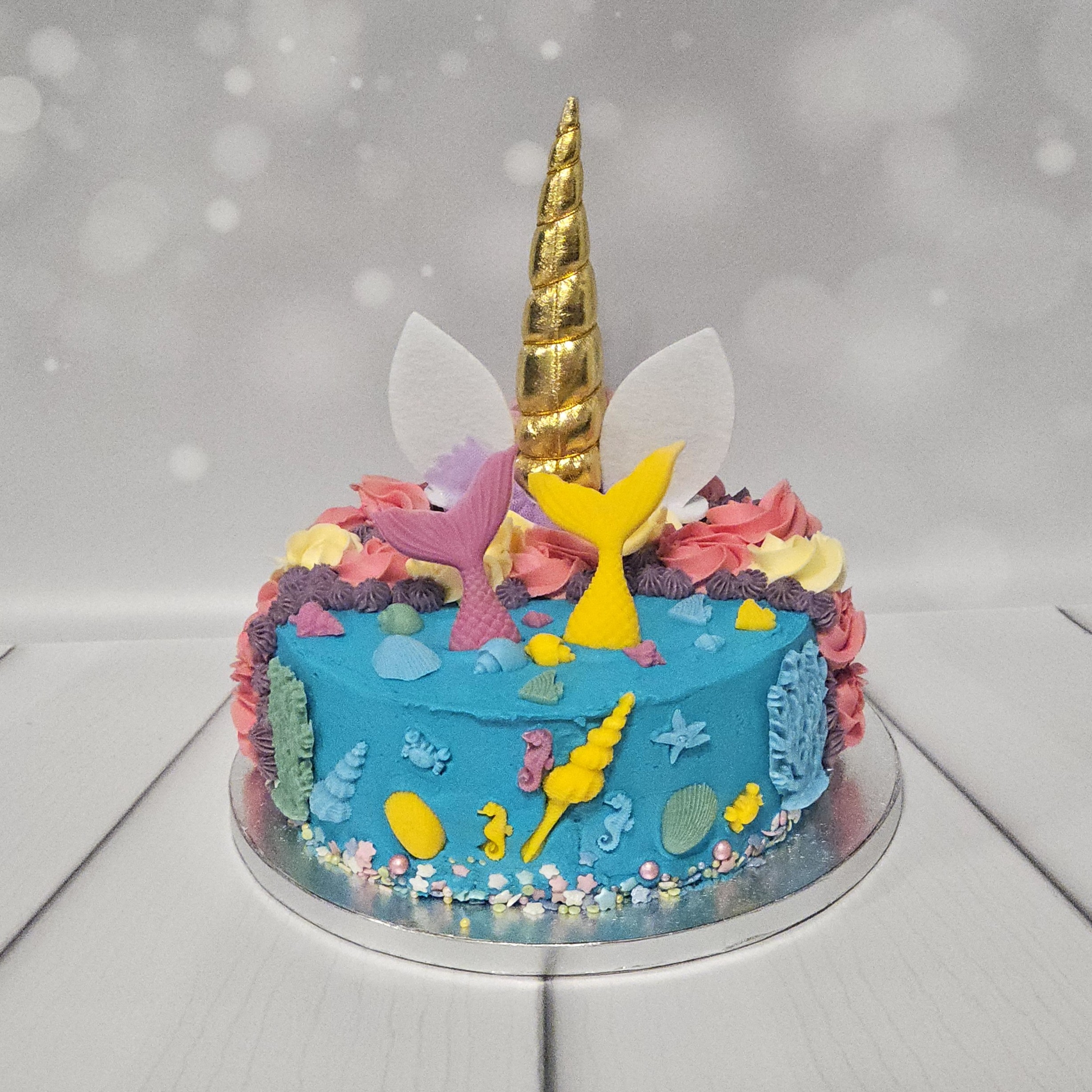 Mermaid Unicorn Cupcake
